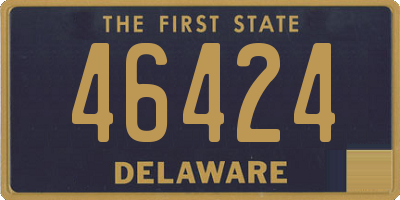 DE license plate 46424