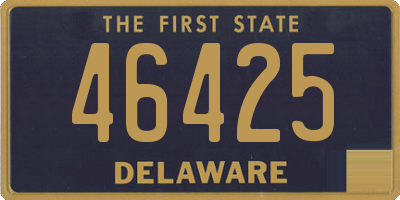 DE license plate 46425