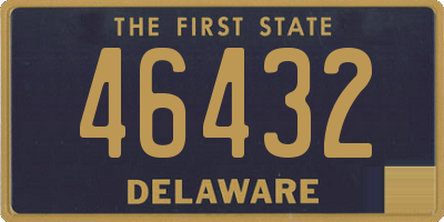 DE license plate 46432