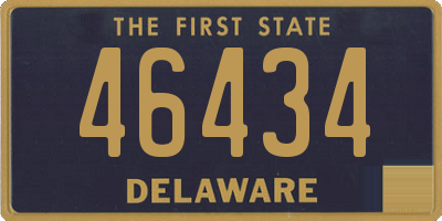 DE license plate 46434