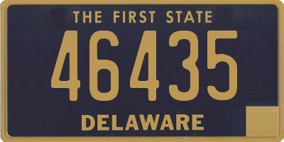 DE license plate 46435