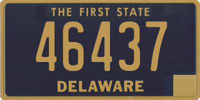 DE license plate 46437