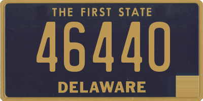 DE license plate 46440