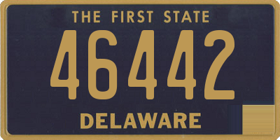 DE license plate 46442