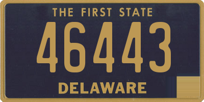 DE license plate 46443