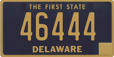 DE license plate 46444