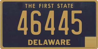 DE license plate 46445