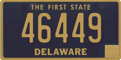 DE license plate 46449