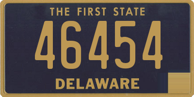 DE license plate 46454