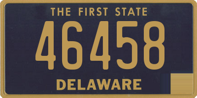 DE license plate 46458