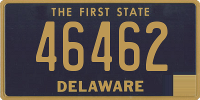 DE license plate 46462