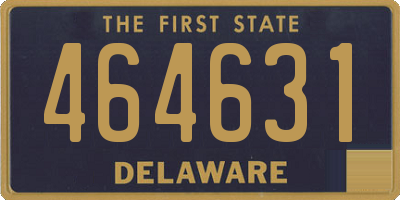 DE license plate 464631