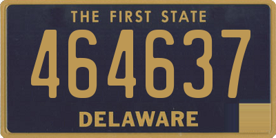 DE license plate 464637