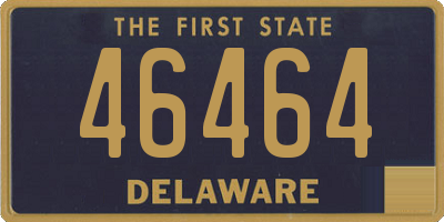 DE license plate 46464