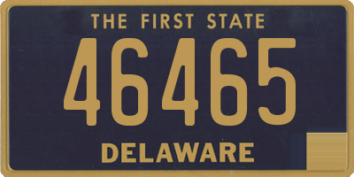 DE license plate 46465