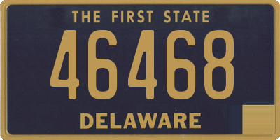 DE license plate 46468