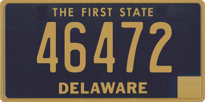 DE license plate 46472