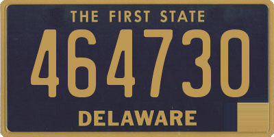 DE license plate 464730