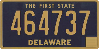 DE license plate 464737