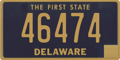 DE license plate 46474