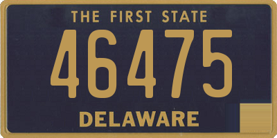 DE license plate 46475