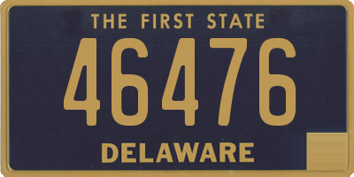 DE license plate 46476