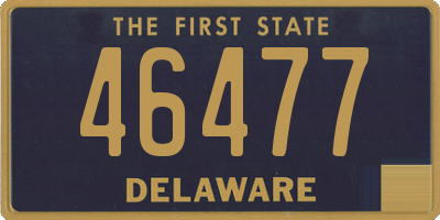 DE license plate 46477