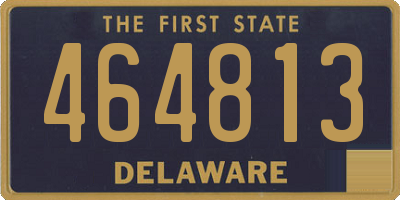 DE license plate 464813