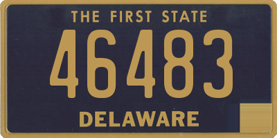 DE license plate 46483