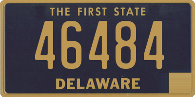 DE license plate 46484