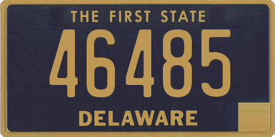 DE license plate 46485