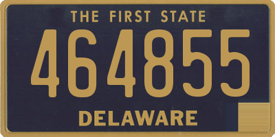 DE license plate 464855
