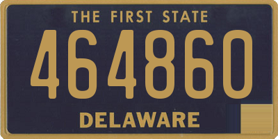 DE license plate 464860