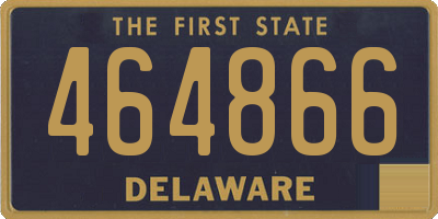 DE license plate 464866