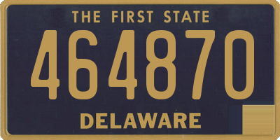 DE license plate 464870
