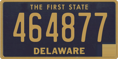 DE license plate 464877