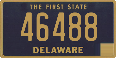 DE license plate 46488