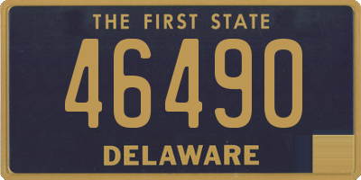 DE license plate 46490