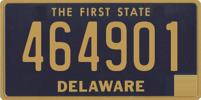 DE license plate 464901
