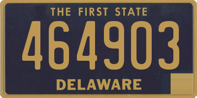 DE license plate 464903
