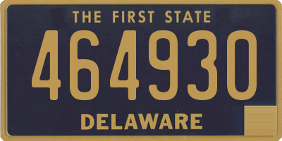 DE license plate 464930