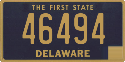 DE license plate 46494