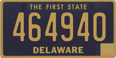 DE license plate 464940