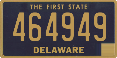 DE license plate 464949