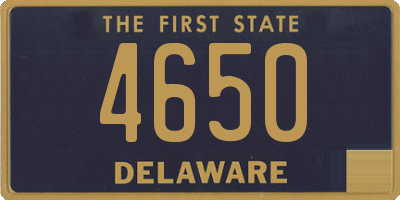 DE license plate 4650