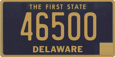 DE license plate 46500