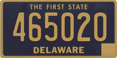 DE license plate 465020