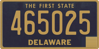 DE license plate 465025