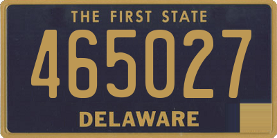 DE license plate 465027