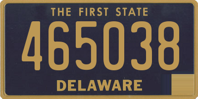 DE license plate 465038
